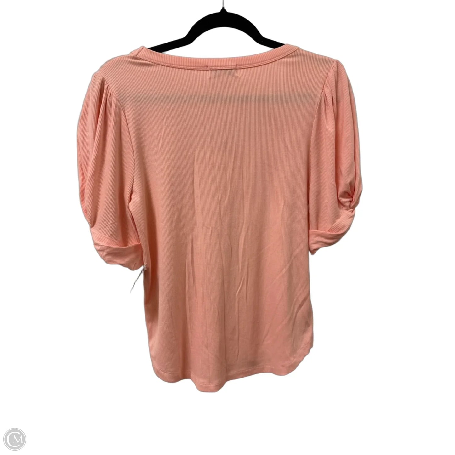 Top Short Sleeve By Evereve In Peach, Size: S