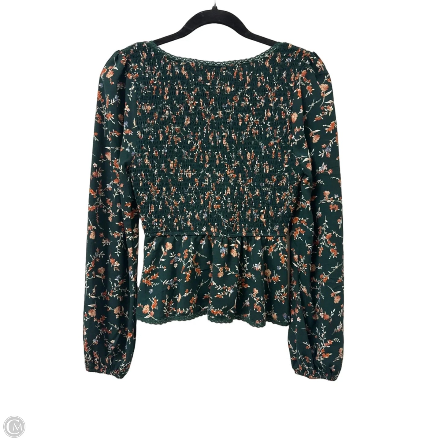 Top Long Sleeve By En Creme In Green, Size: S