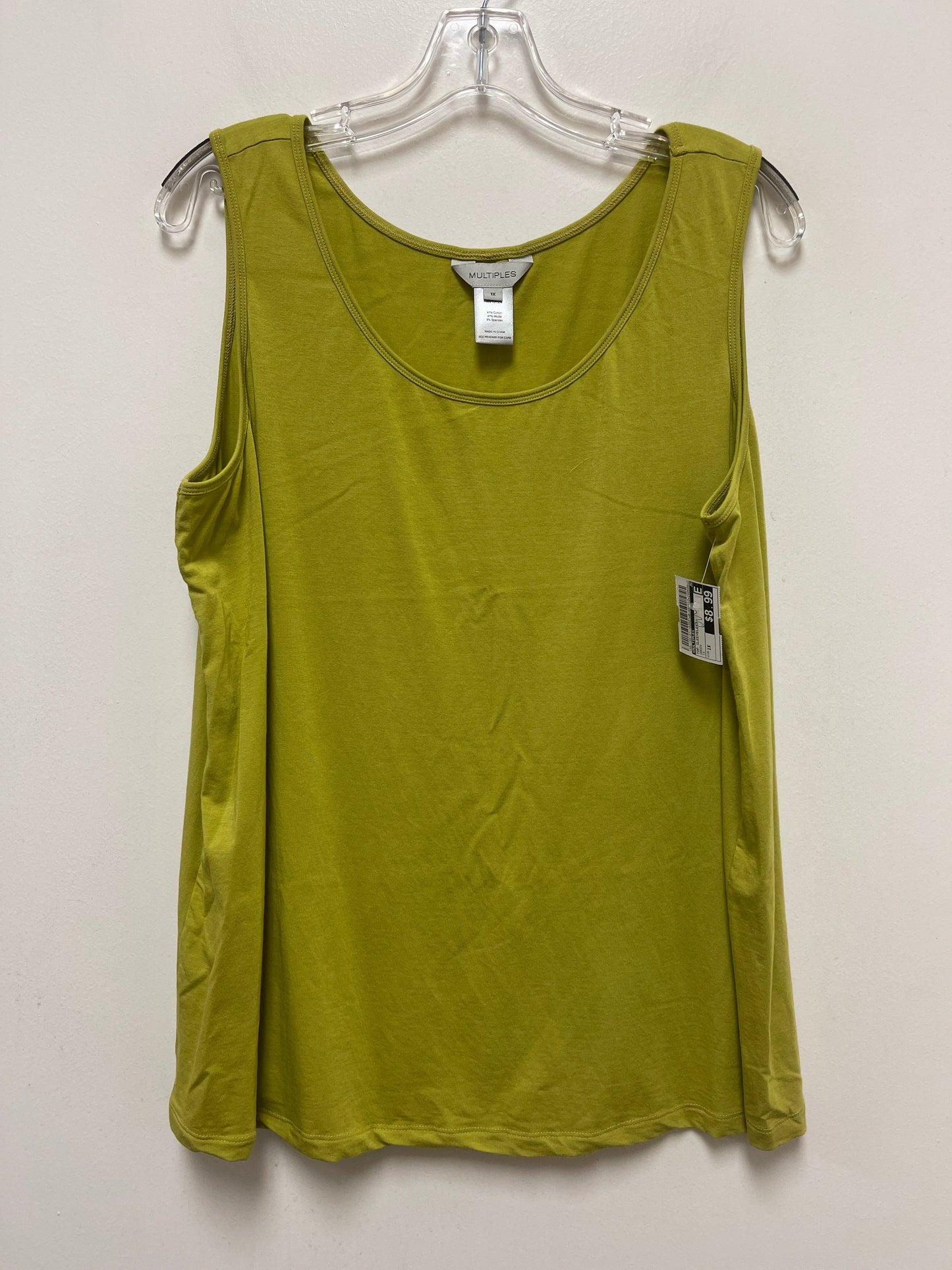 Top Sleeveless By Multiples Size: 1x