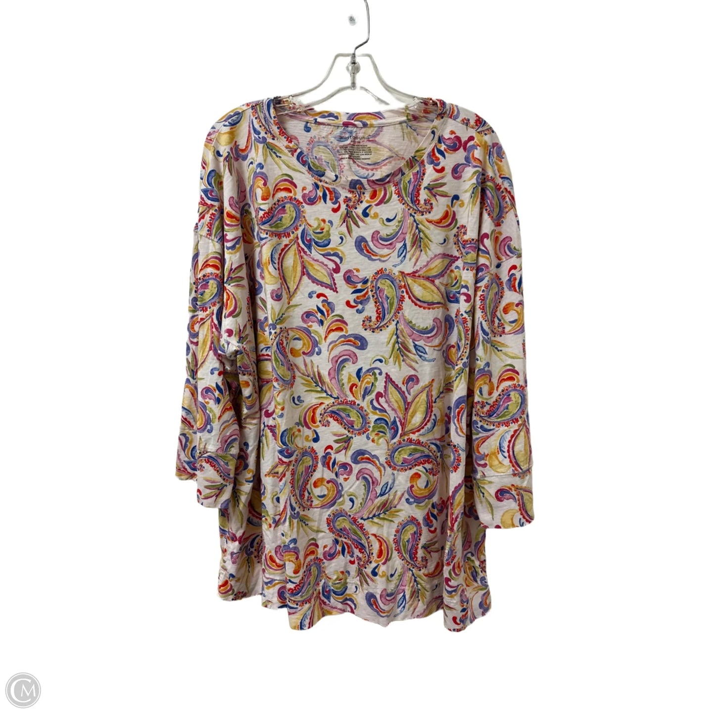 Top Long Sleeve By West Bound In Multi-colored, Size: 3x