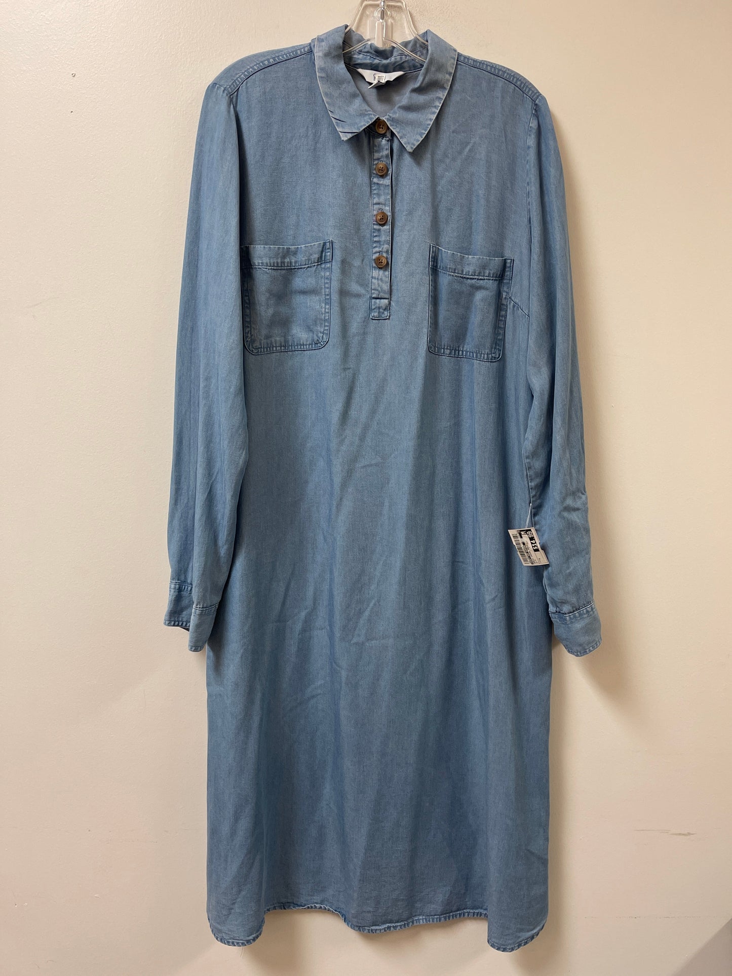 Dress Casual Maxi By Croft And Barrow In Blue, Size: M
