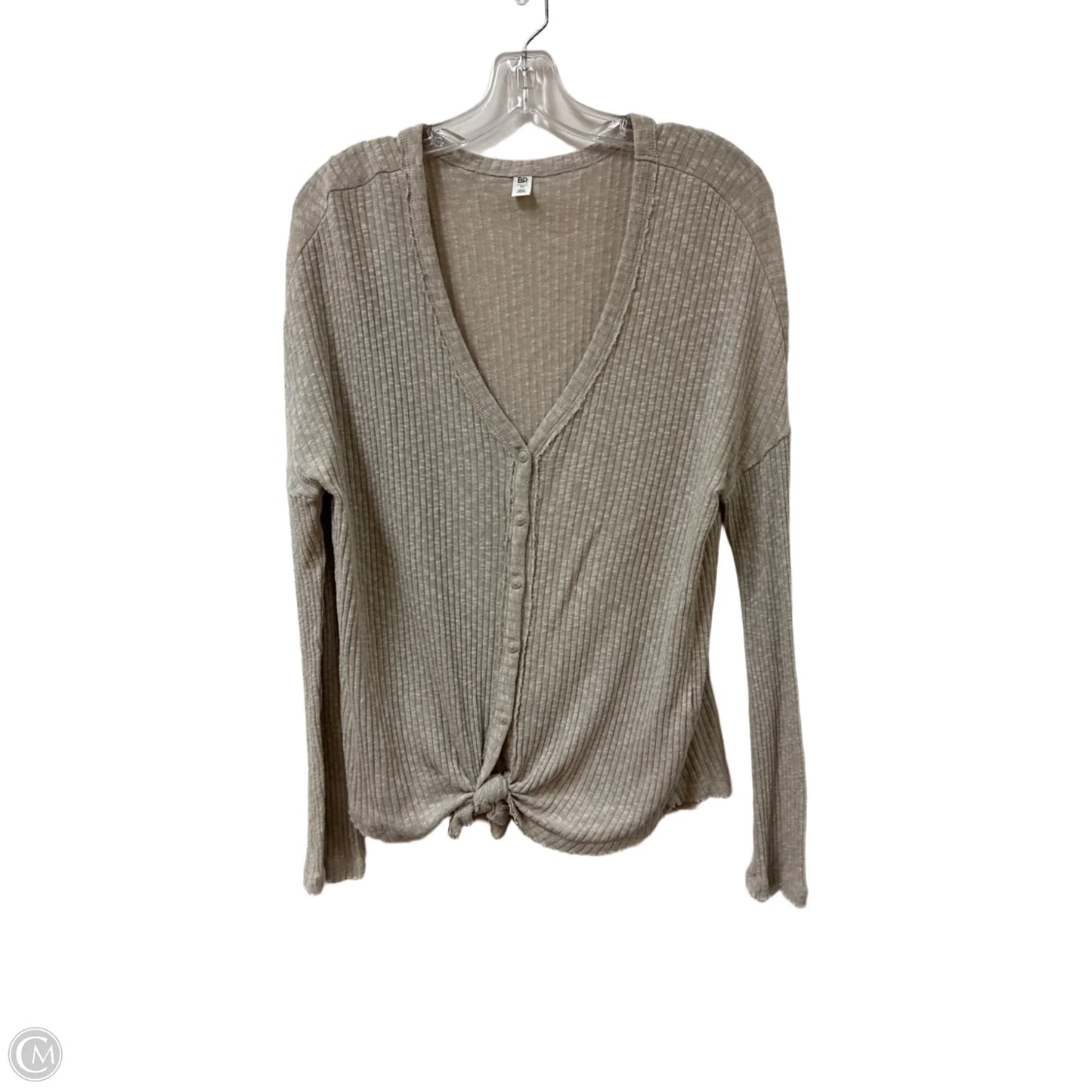 Top Long Sleeve By Bp In Tan, Size: M