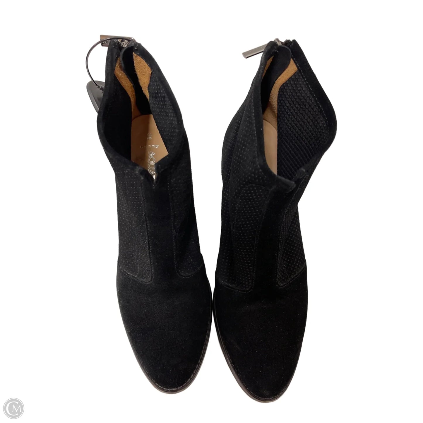 Boots Ankle Heels By Aquatalia In Black, Size: 8.5