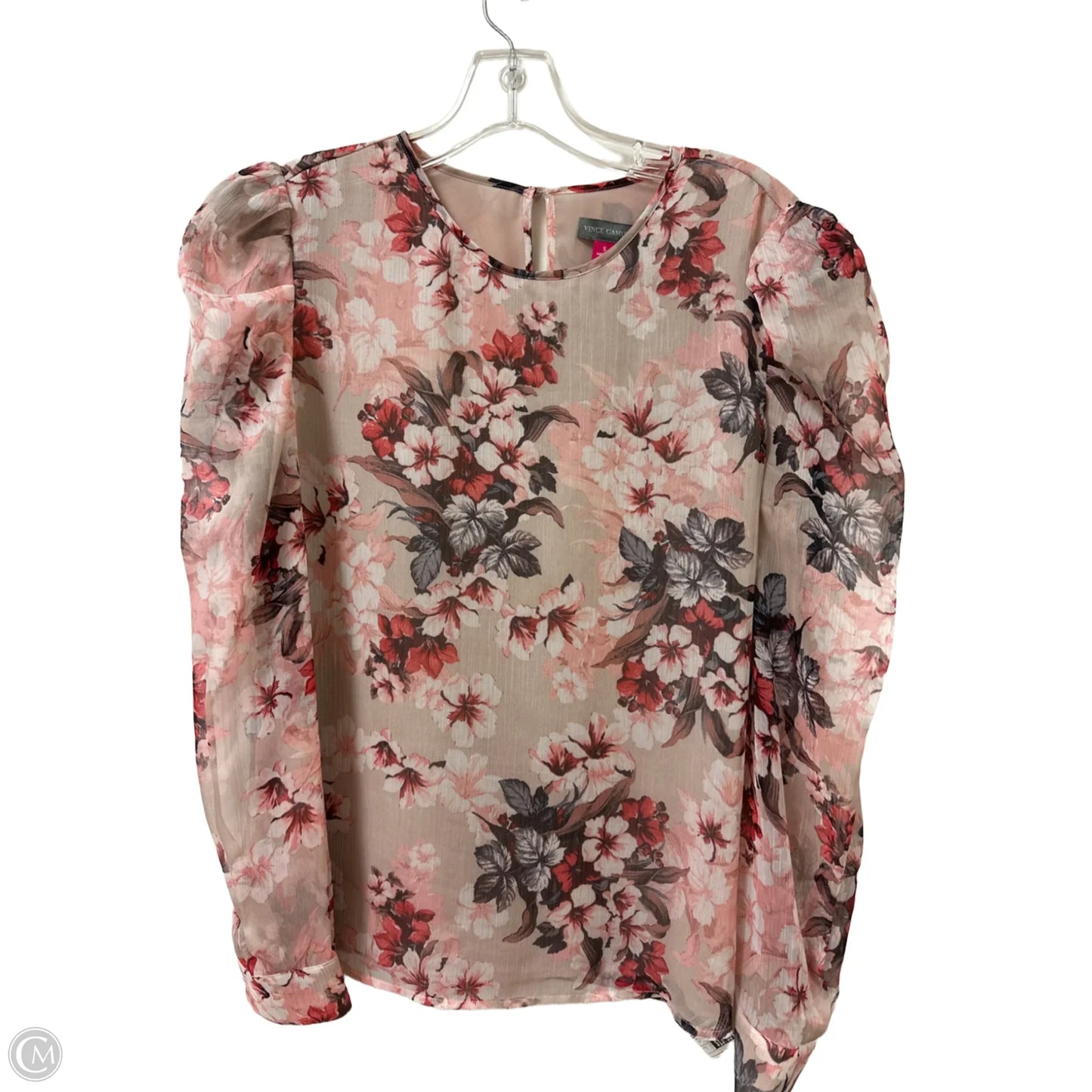 Top Long Sleeve By Vince Camuto In Pink, Size: S