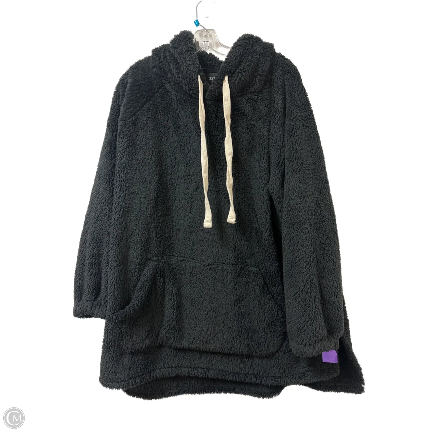 Sweatshirt Hoodie By Zenana Outfitters In Black, Size: 3x