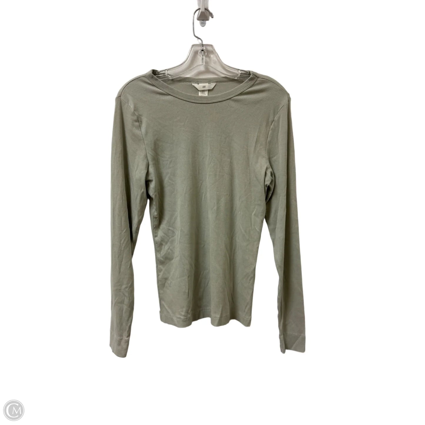 Top Long Sleeve By H&m In Green, Size: Xl