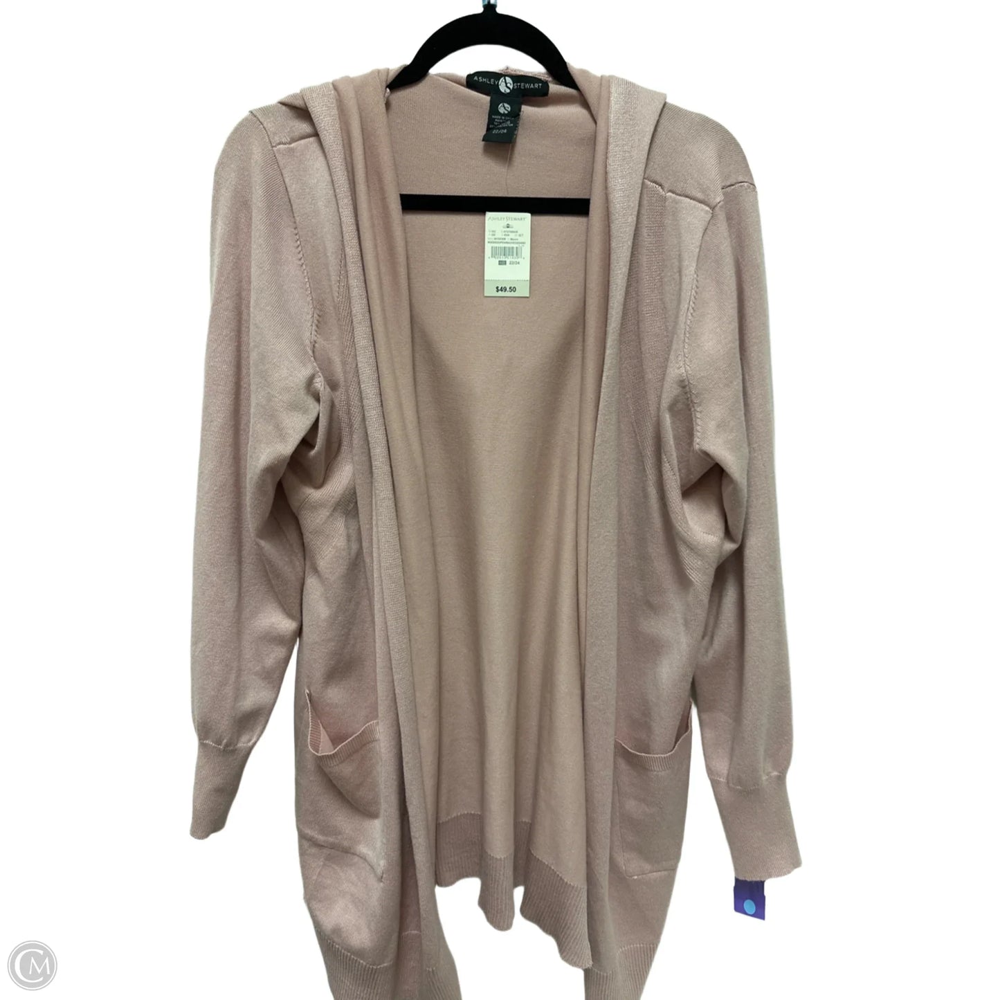 Sweater Cardigan By Ashley Stewart In Pink, Size: 3x