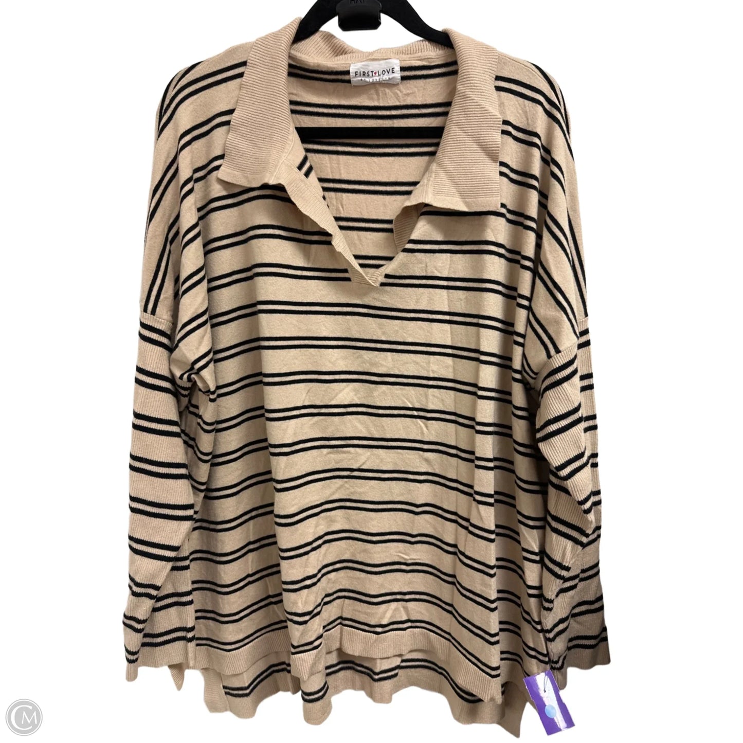 Sweater By First Love In Tan, Size: 3x
