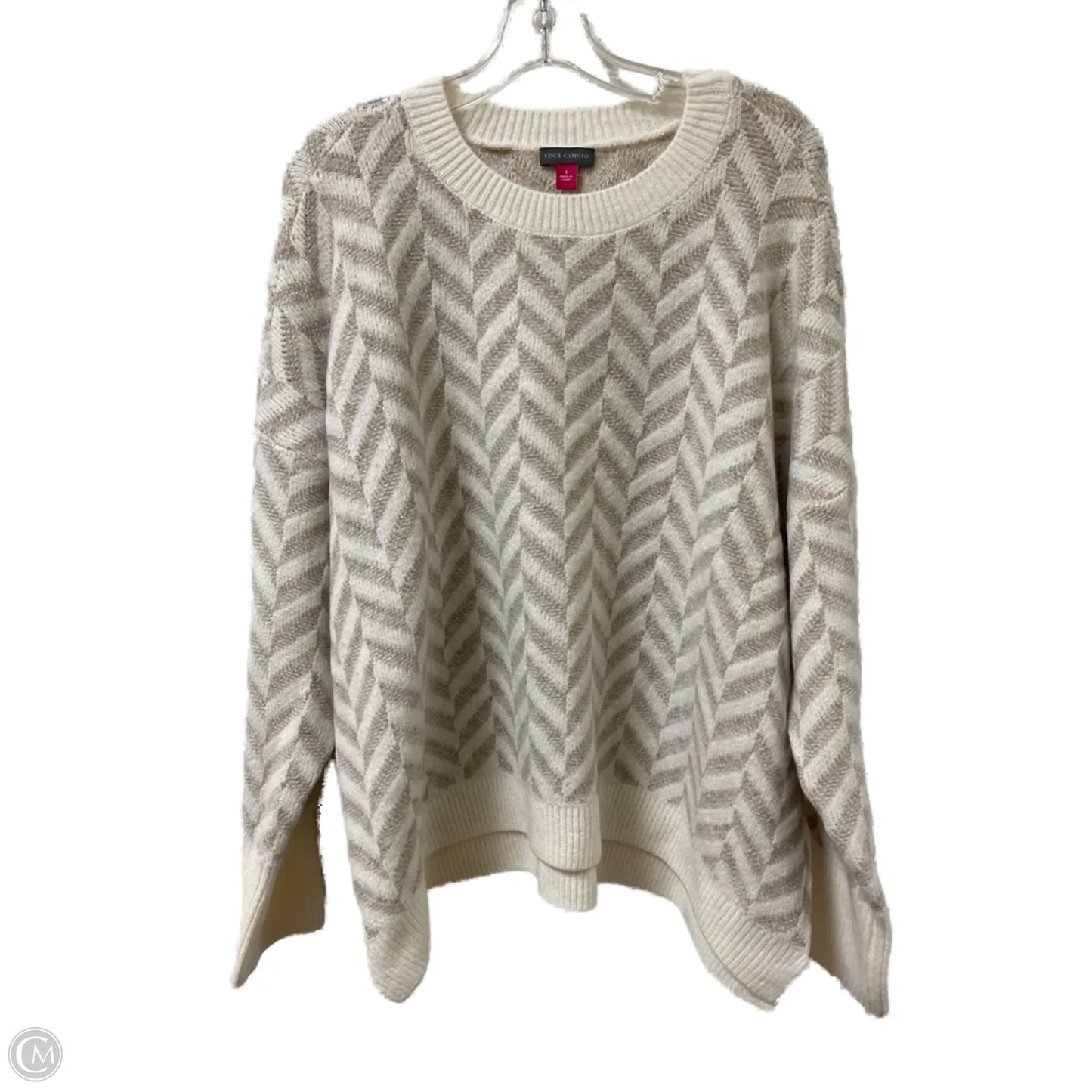 Sweater By Vince Camuto In Cream, Size: L