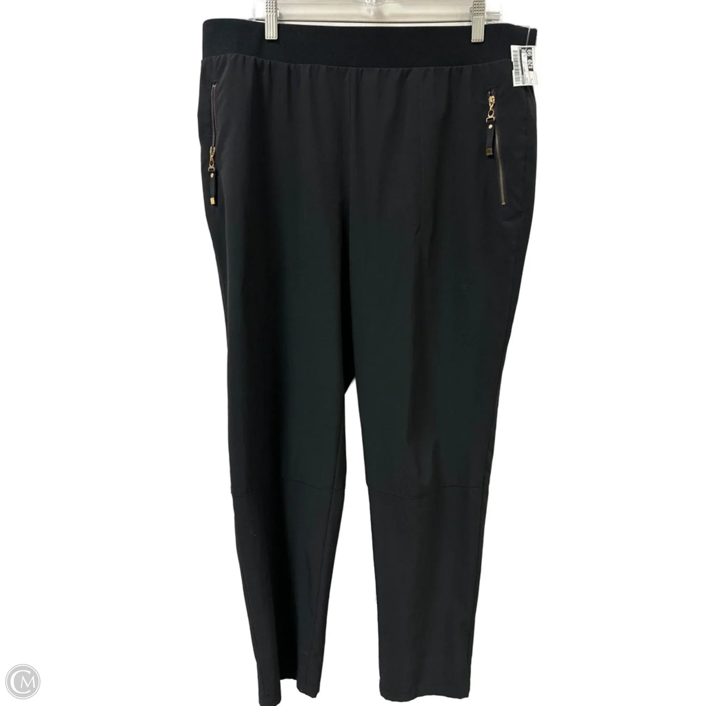 Athletic Pants By Chicos In Black, Size: L