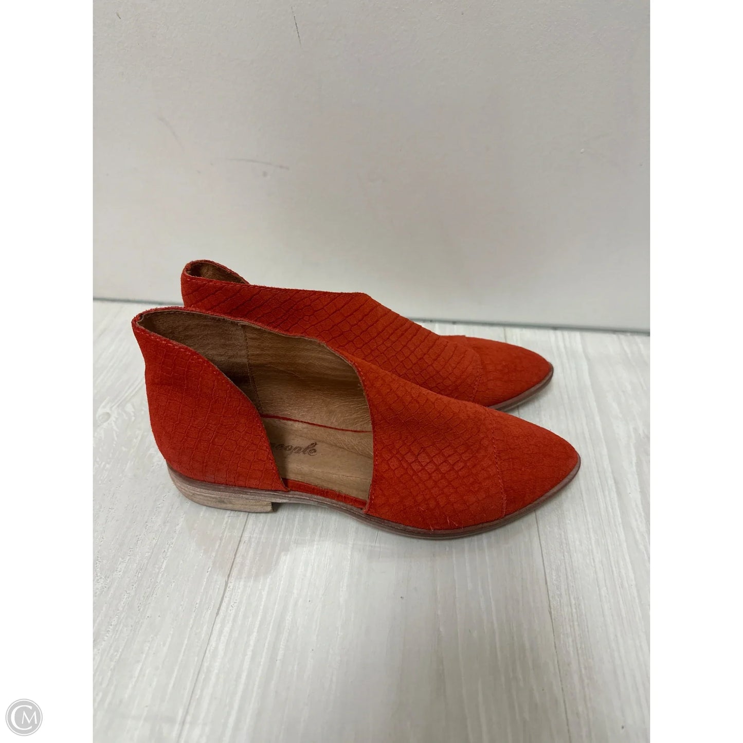 Boots Ankle Flats By Free People In Orange, Size: 6.5