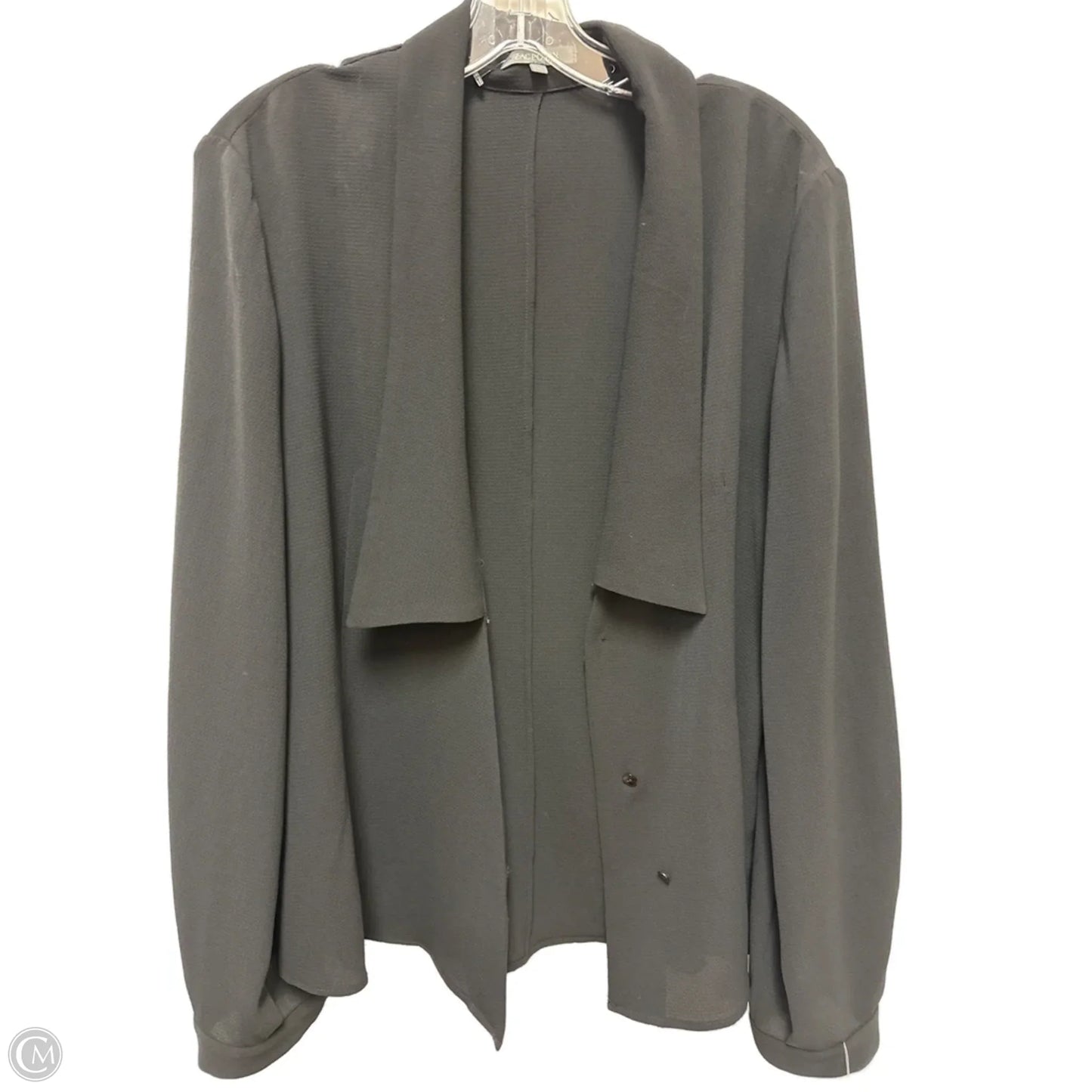 Blouse Designer By Zac Posen In Black, Size: L