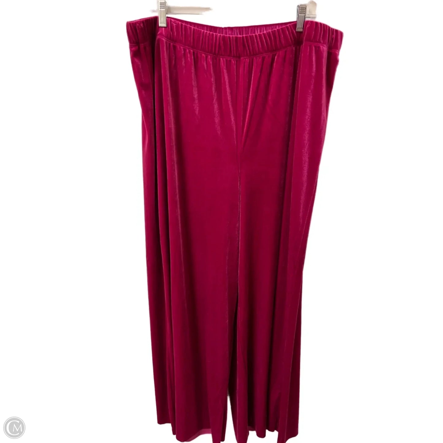 Pants Wide Leg By Zenana Outfitters In Pink, Size: 3x