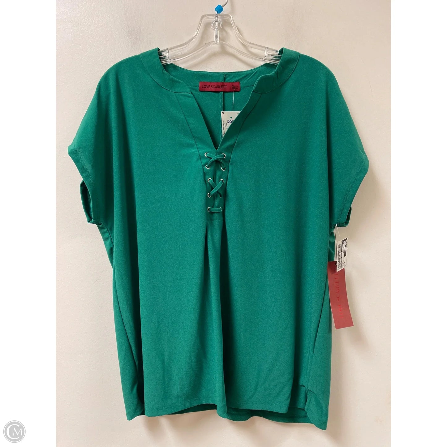 Top Short Sleeve By Clothes Mentor In Green, Size: Xl