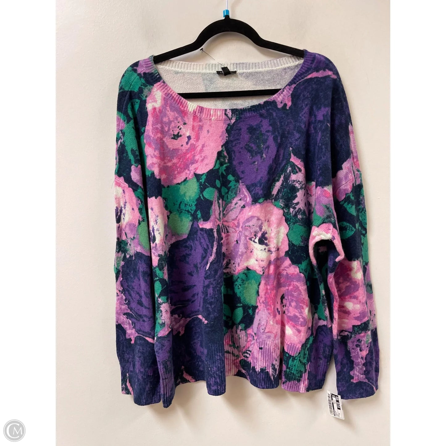 Sweater By Talbots In Purple, Size: 3x