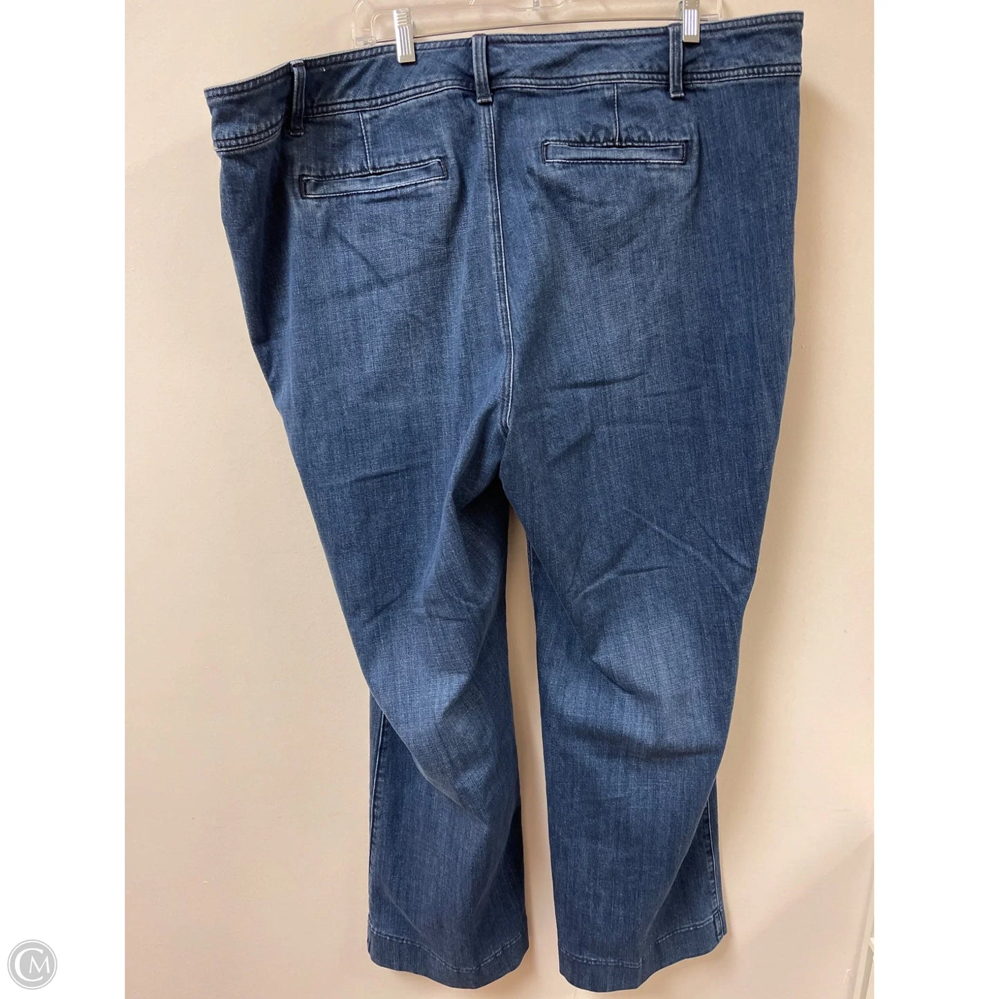 Jeans Wide Leg By Talbots In Blue Denim, Size: 22