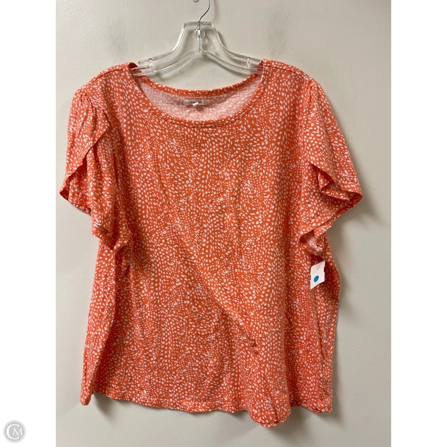 Top Short Sleeve By Maurices In Orange, Size: 1x