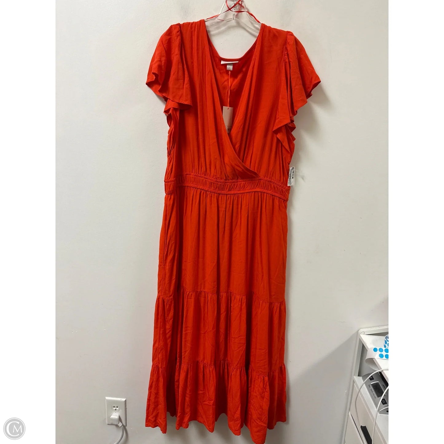 Dress Casual Maxi By Knox Rose In Orange, Size: Xl