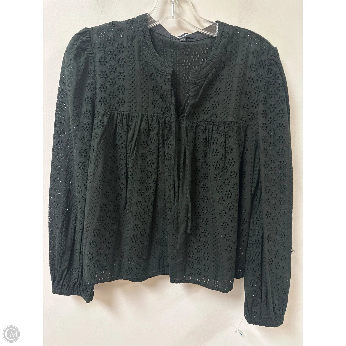 Top Long Sleeve By Madewell In Black, Size: L