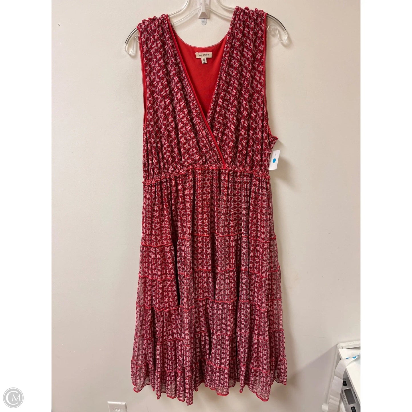 Dress Casual Maxi By Max Studio In Red, Size: 3x
