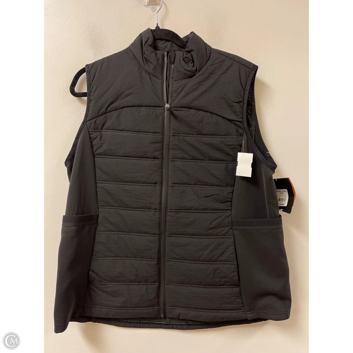 Vest Puffer & Quilted By Avia In Black, Size: 3x
