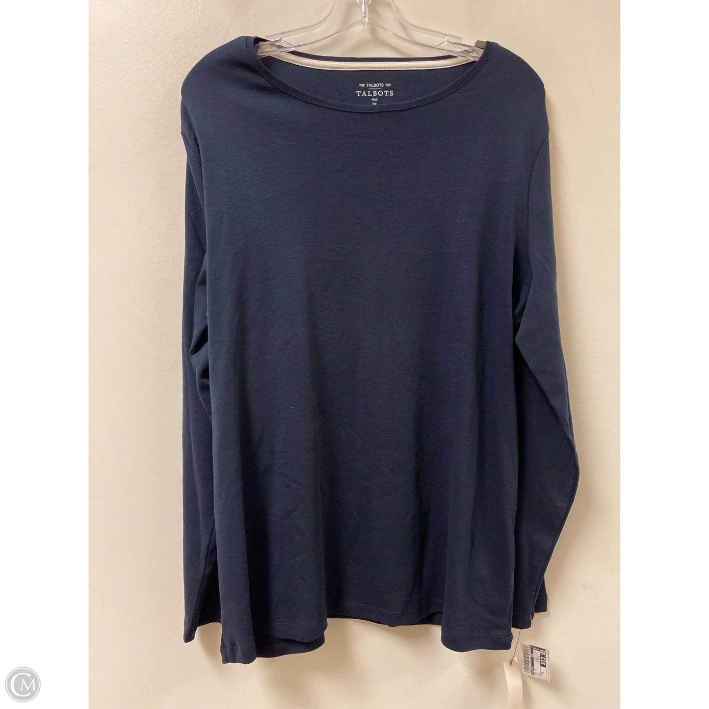 Top Long Sleeve By Talbots In Navy, Size: 2x