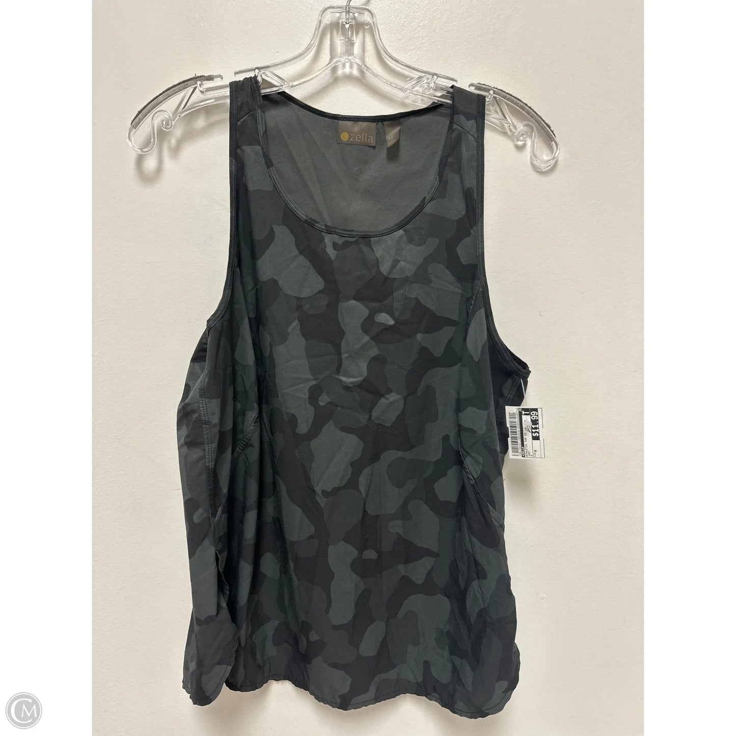 Athletic Top Short Sleeve By Zella In Grey, Size: M
