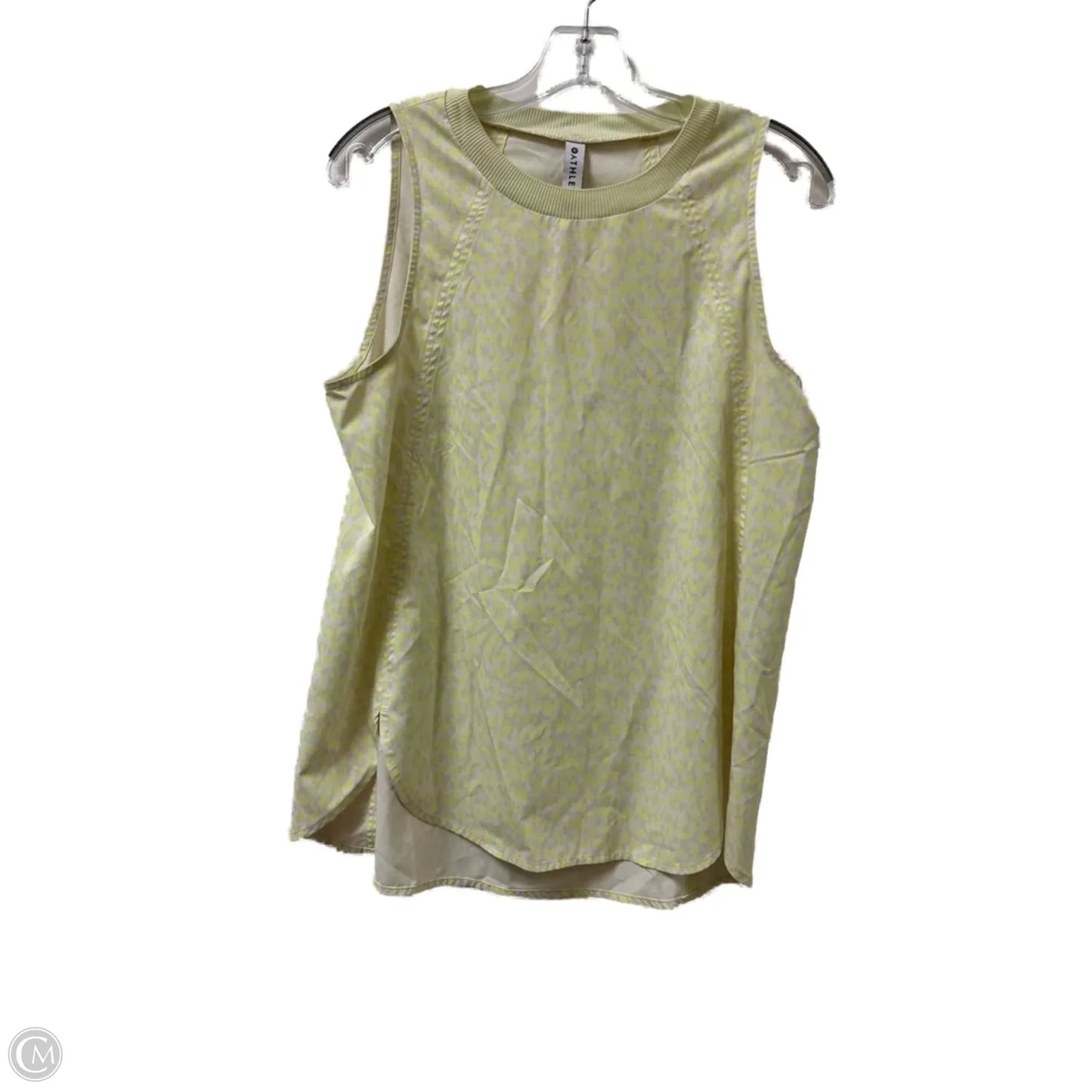 Athletic Top Short Sleeve By Athleta In Yellow, Size: M