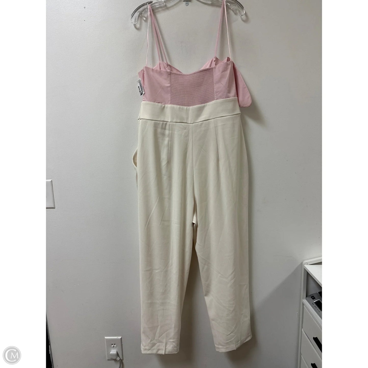 Jumpsuit By Express In Cream, Size: L
