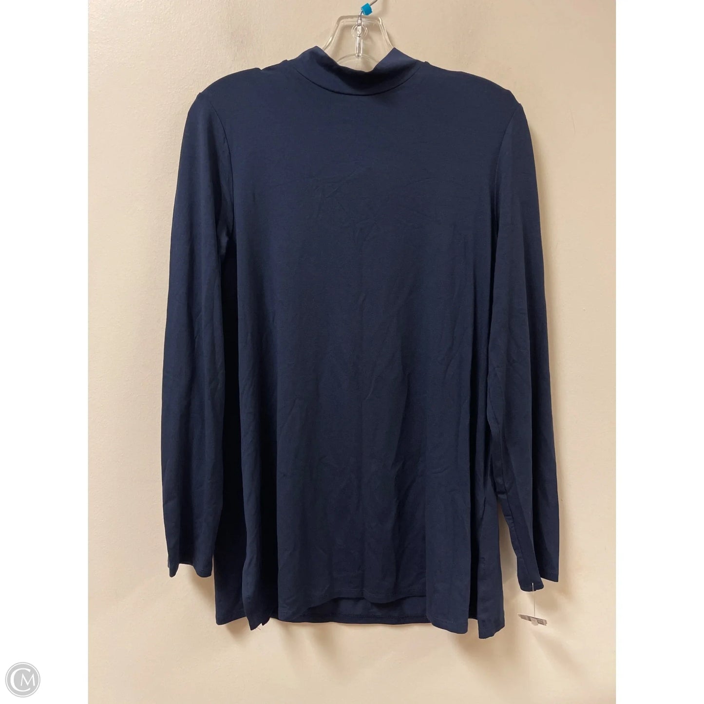 Top Long Sleeve By New Directions In Navy, Size: L