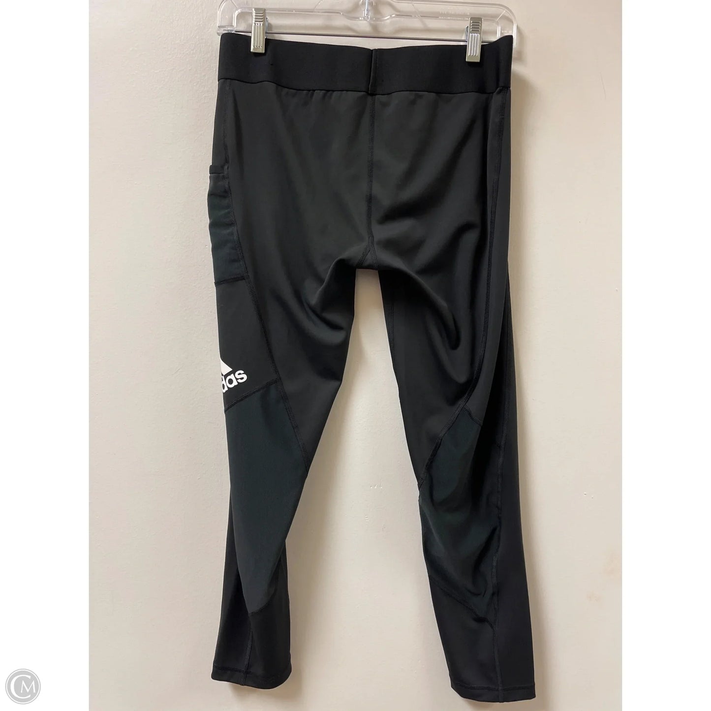 Athletic Leggings By Adidas In Black, Size: L