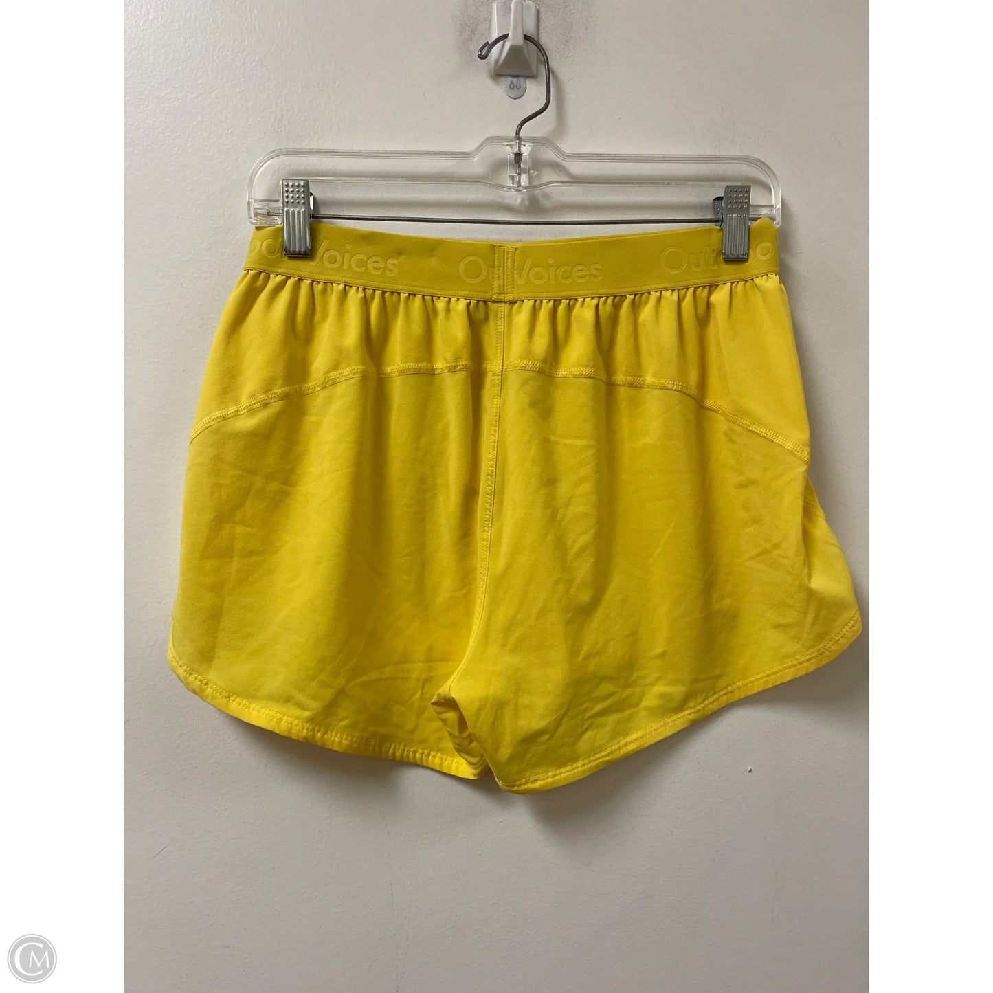 Athletic Shorts By Outdoor Voices In Yellow, Size: M