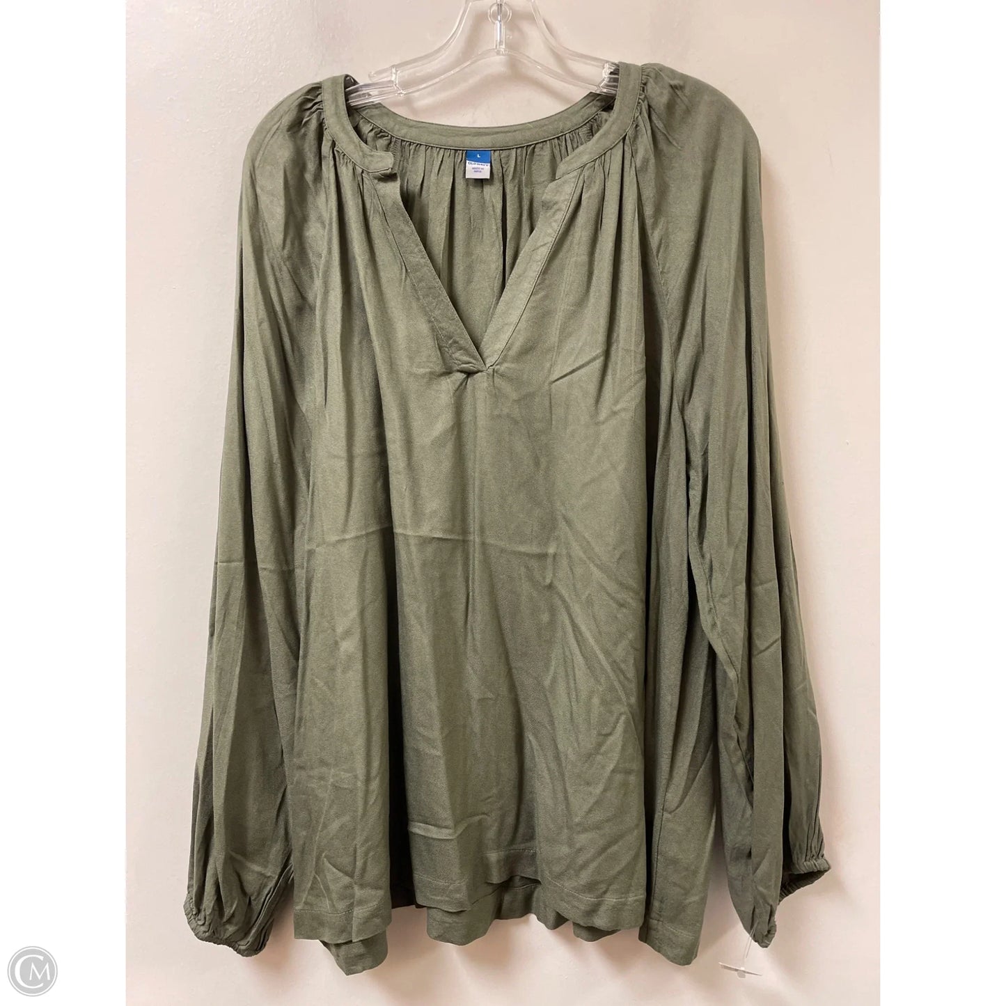 Top Long Sleeve By Old Navy In Ivory, Size: L