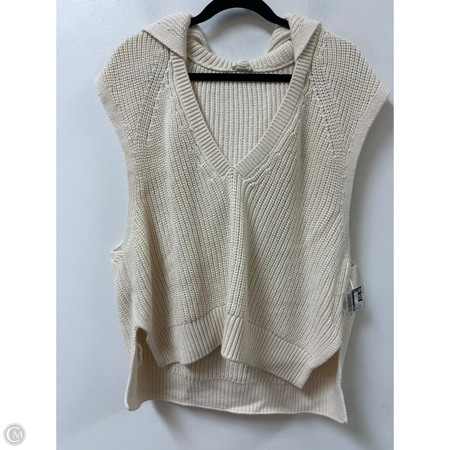 Vest Sweater By Pilcro In Cream, Size: Xl