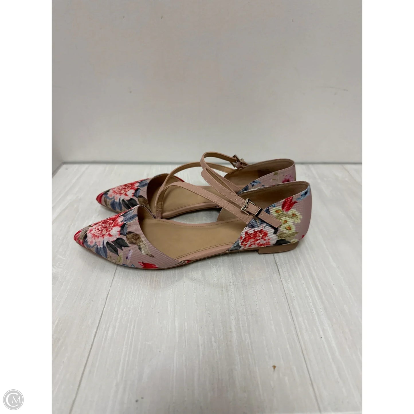 Shoes Flats By Apt 9 In Floral Print, Size: 7.5