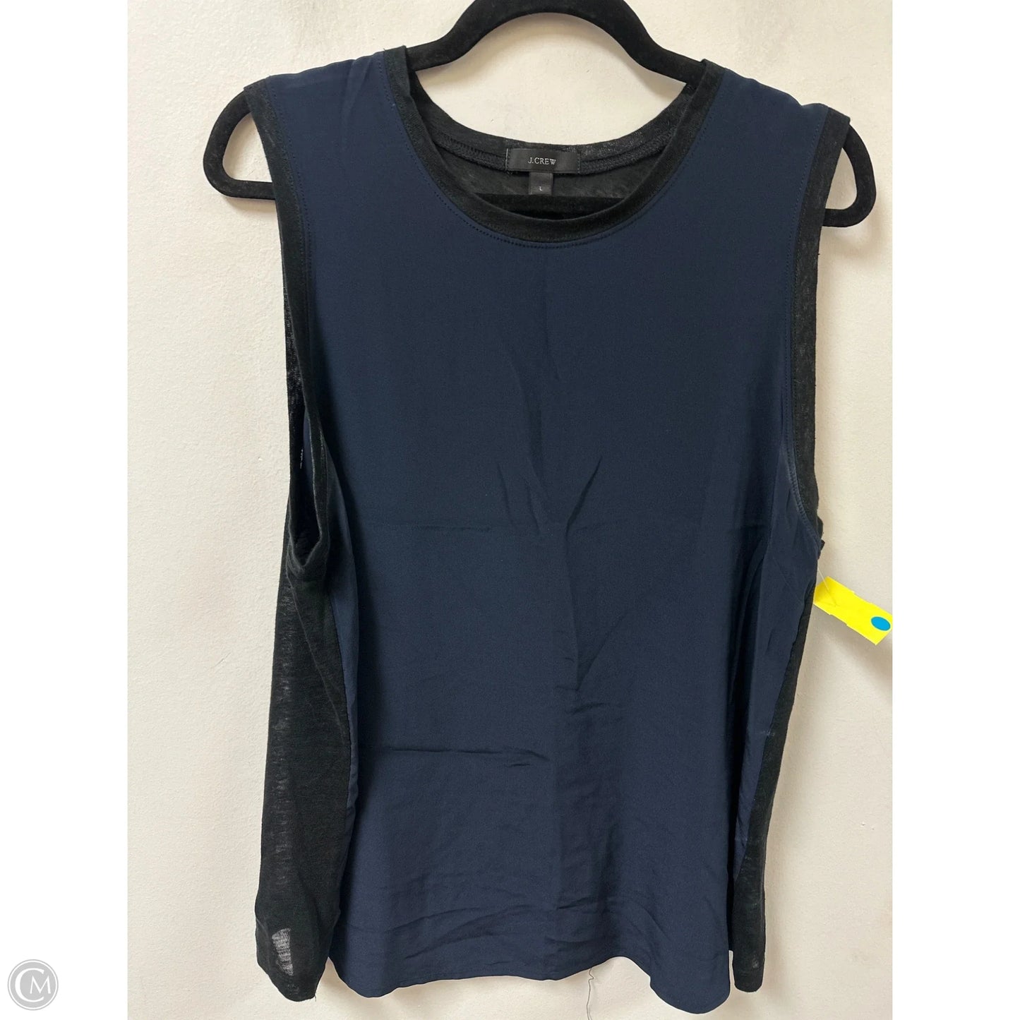 Top Sleeveless By J. Crew In Navy, Size: L