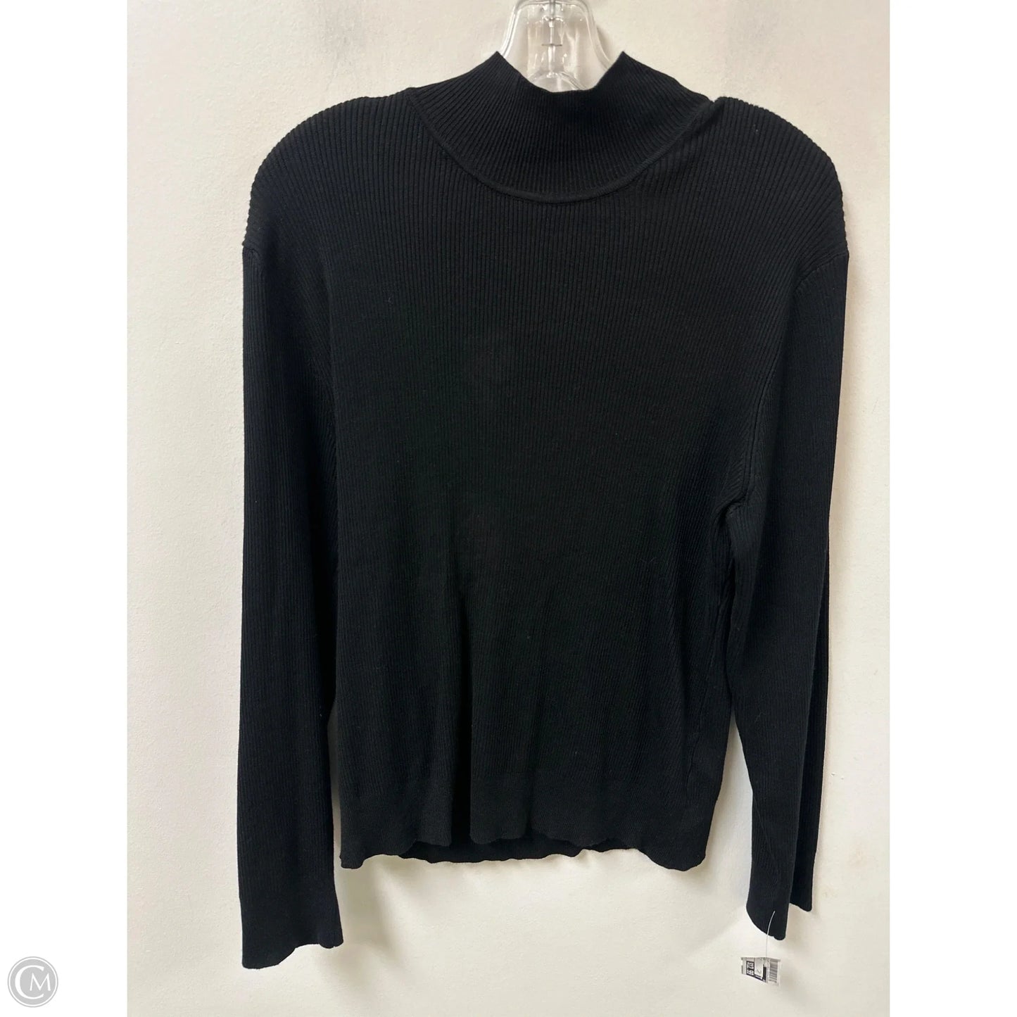 Top Long Sleeve By Melissa Paige In Black, Size: Xl