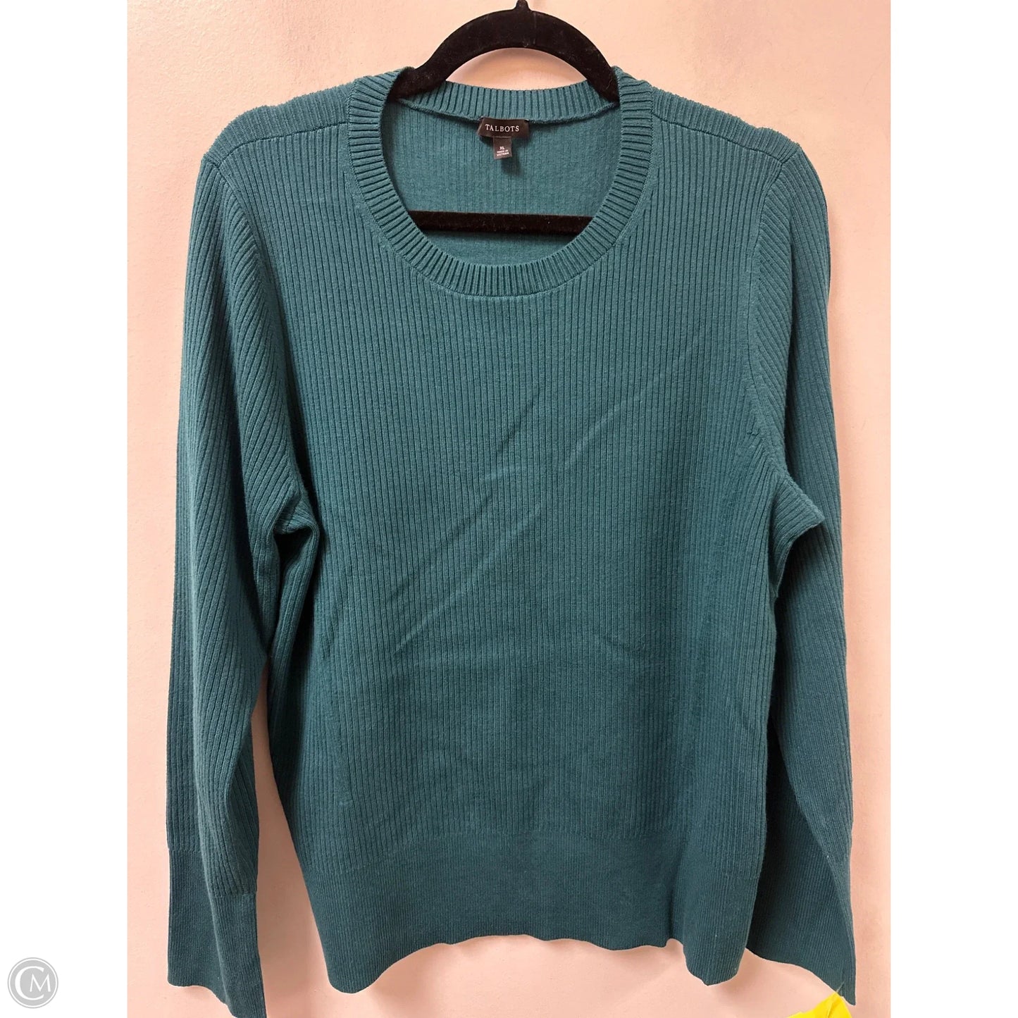 Sweater By Talbots In Teal, Size: Xl