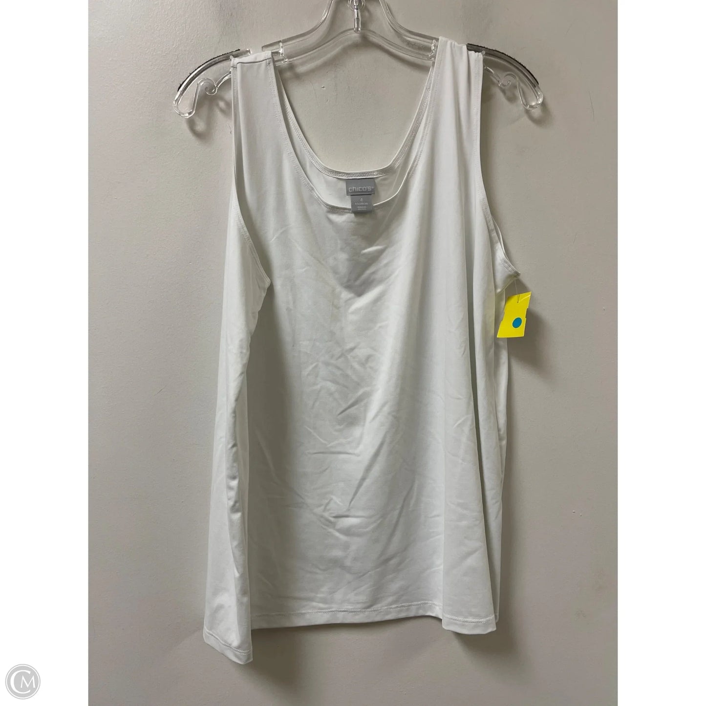Tank Top By Chicos In White, Size: 1x