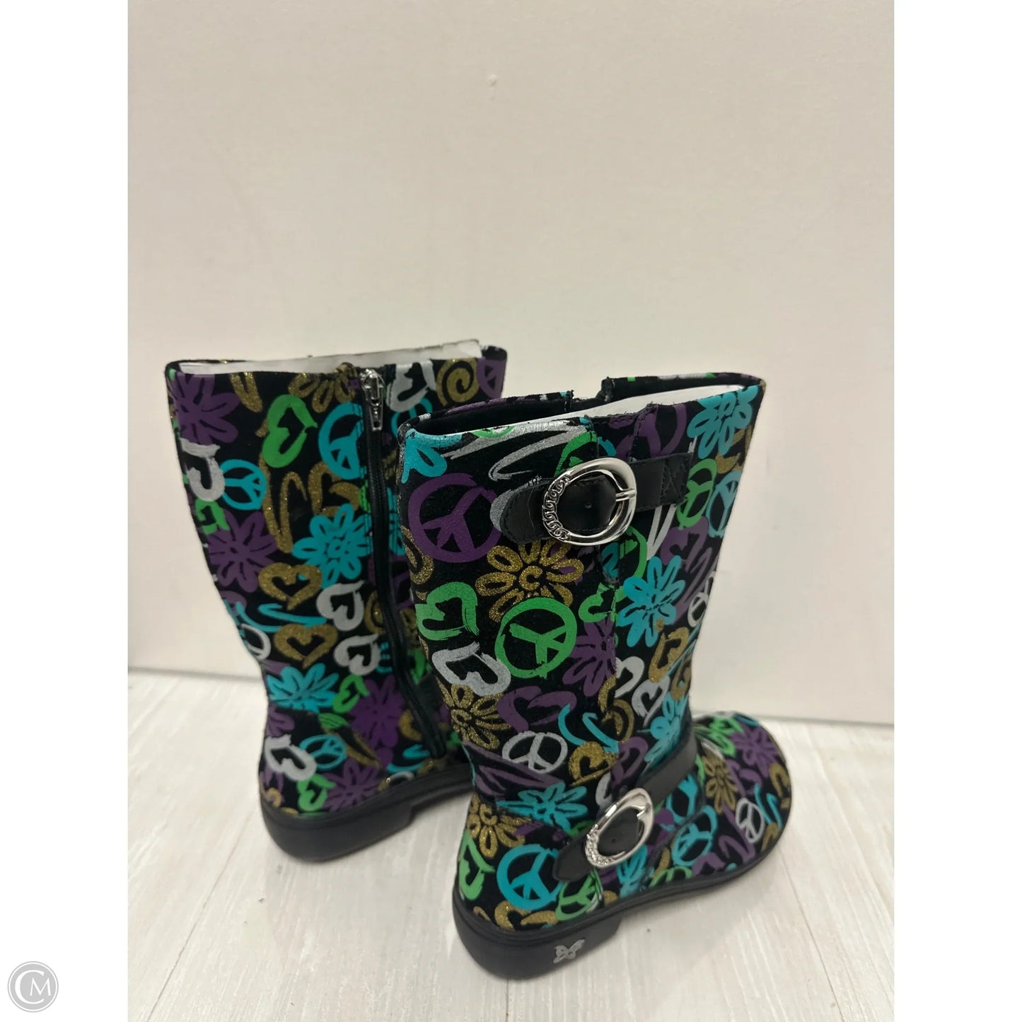 Boots Mid-calf Heels By Alegria In Multi-colored, Size: 6.5