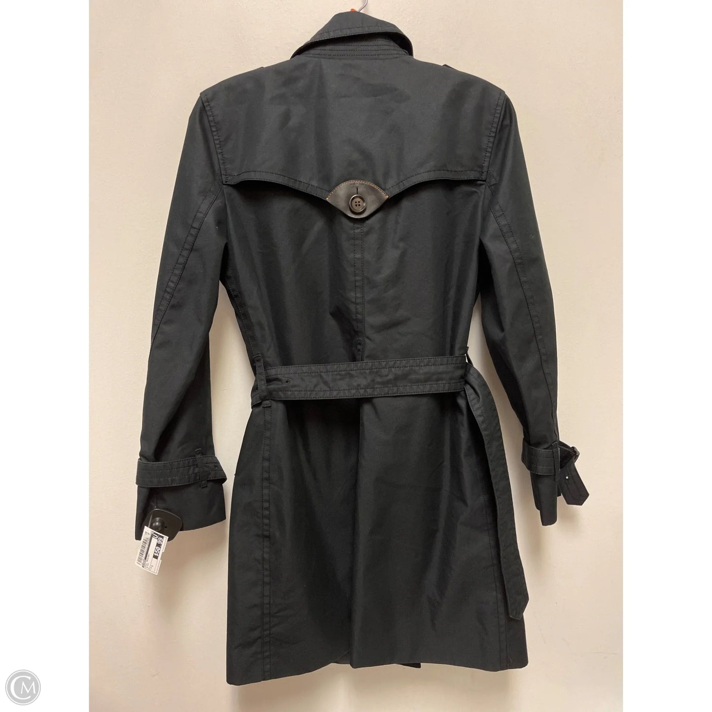 Coat Peacoat By Coach In Black, Size: S