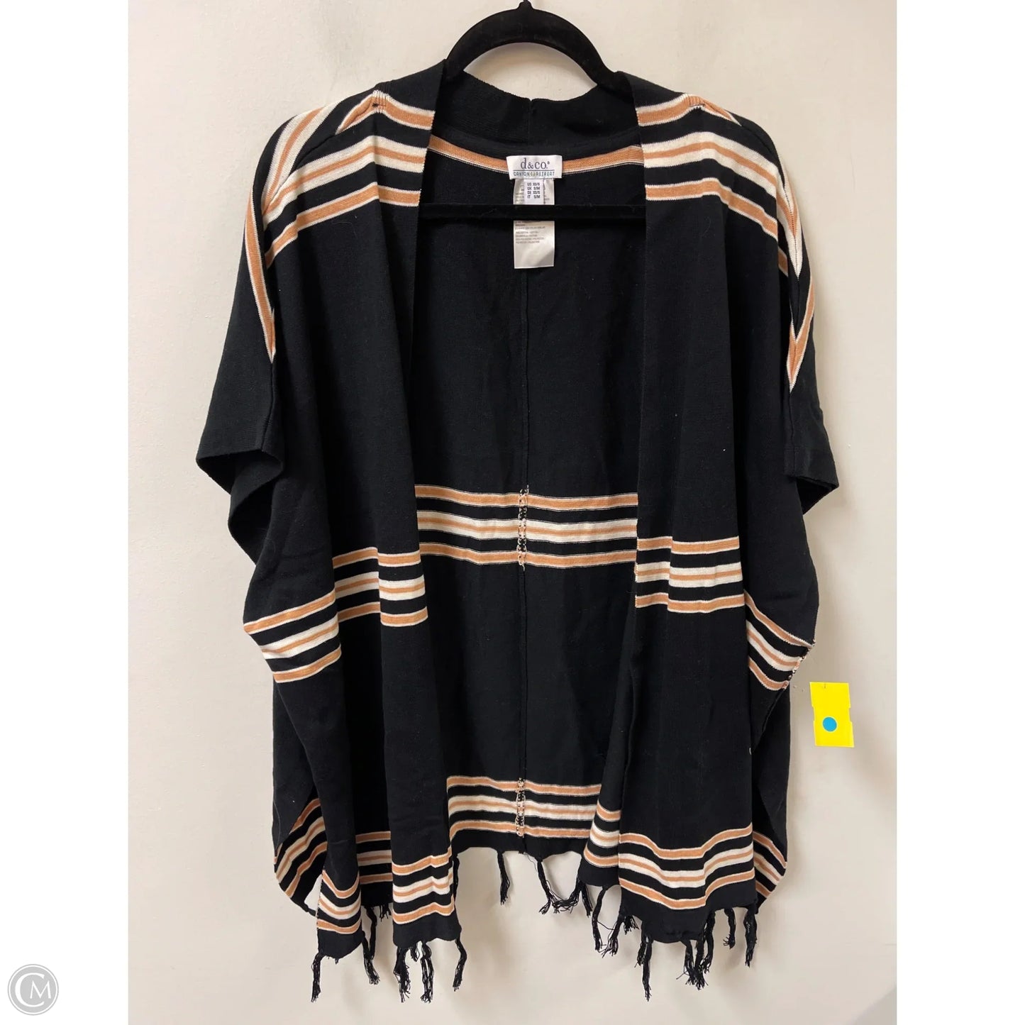 Sweater Cardigan By Denim And Co Qvc In Black, Size: S