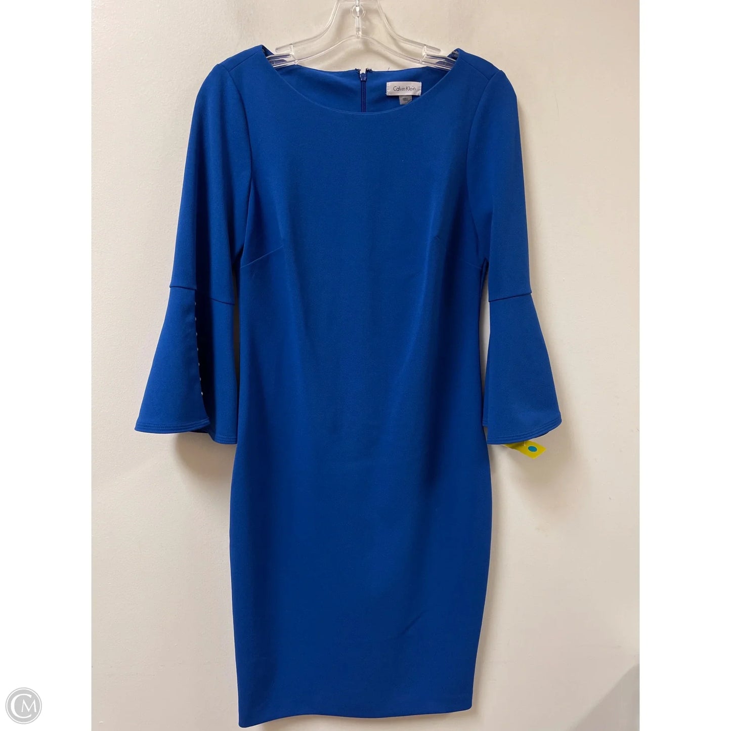 Dress Casual Midi By Calvin Klein In Blue, Size: S
