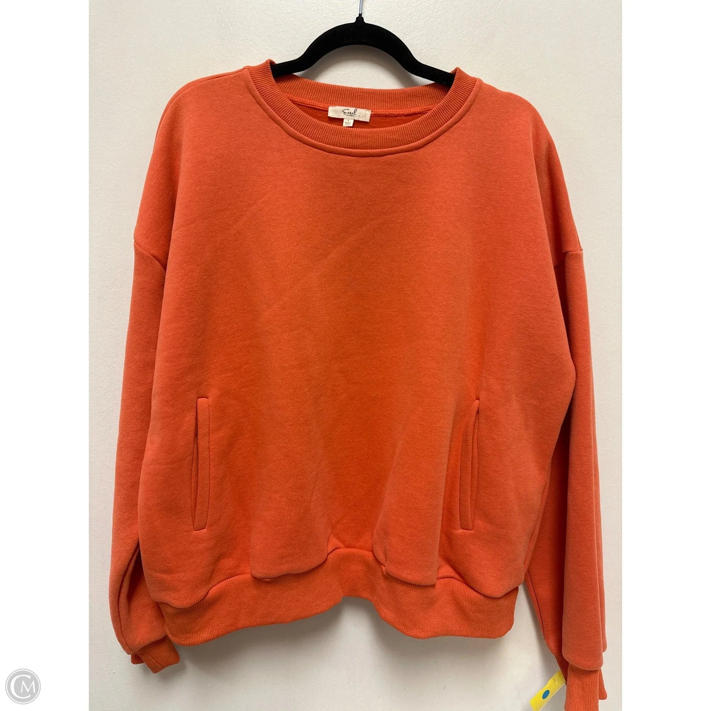 Sweater By Easel In Orange, Size: L