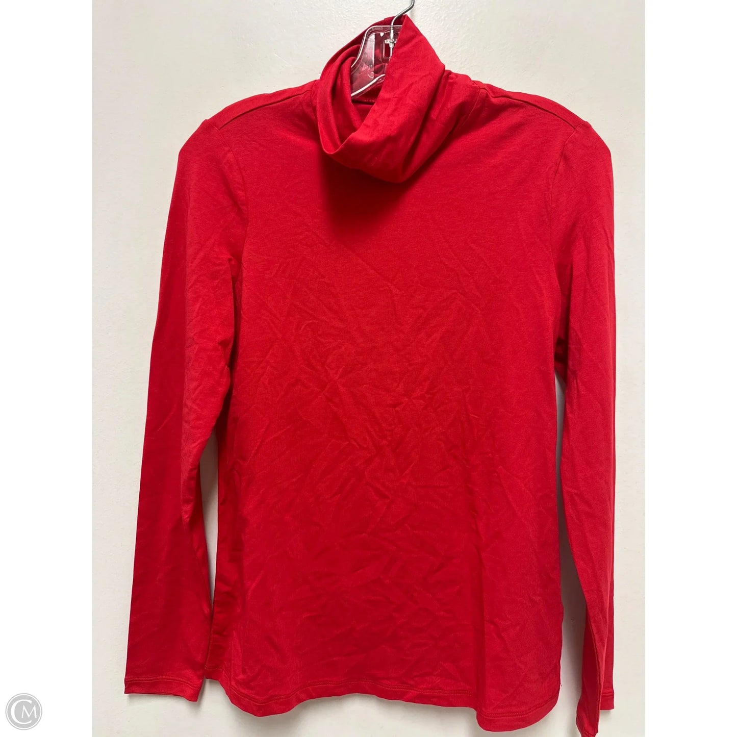 Top Long Sleeve By Lands End In Red, Size: S