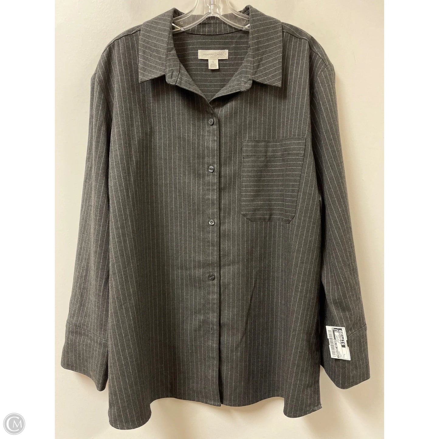 Blazer By Treasure And Bond In Grey, Size: L