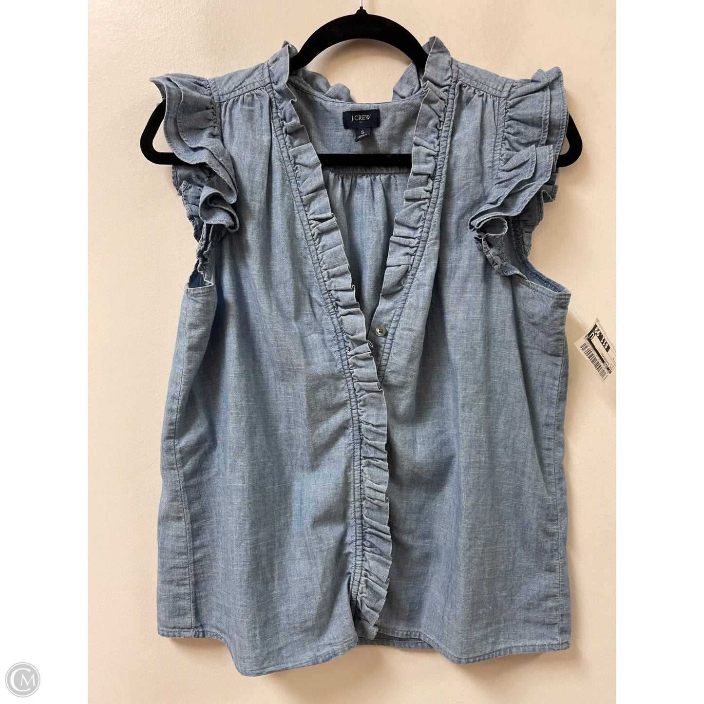 Top Sleeveless By J. Crew In Blue, Size: S