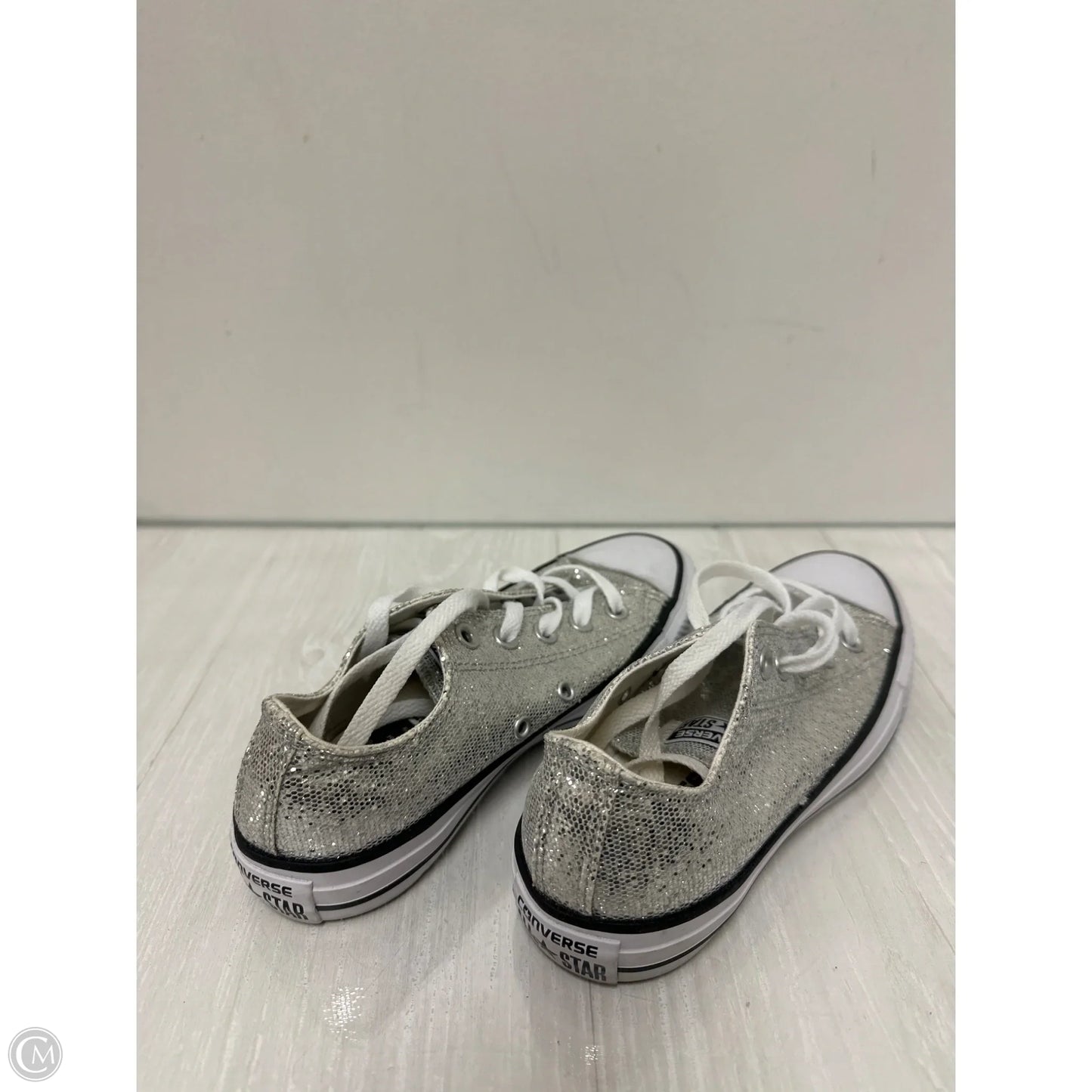 Shoes Sneakers By Converse In Silver, Size: 6