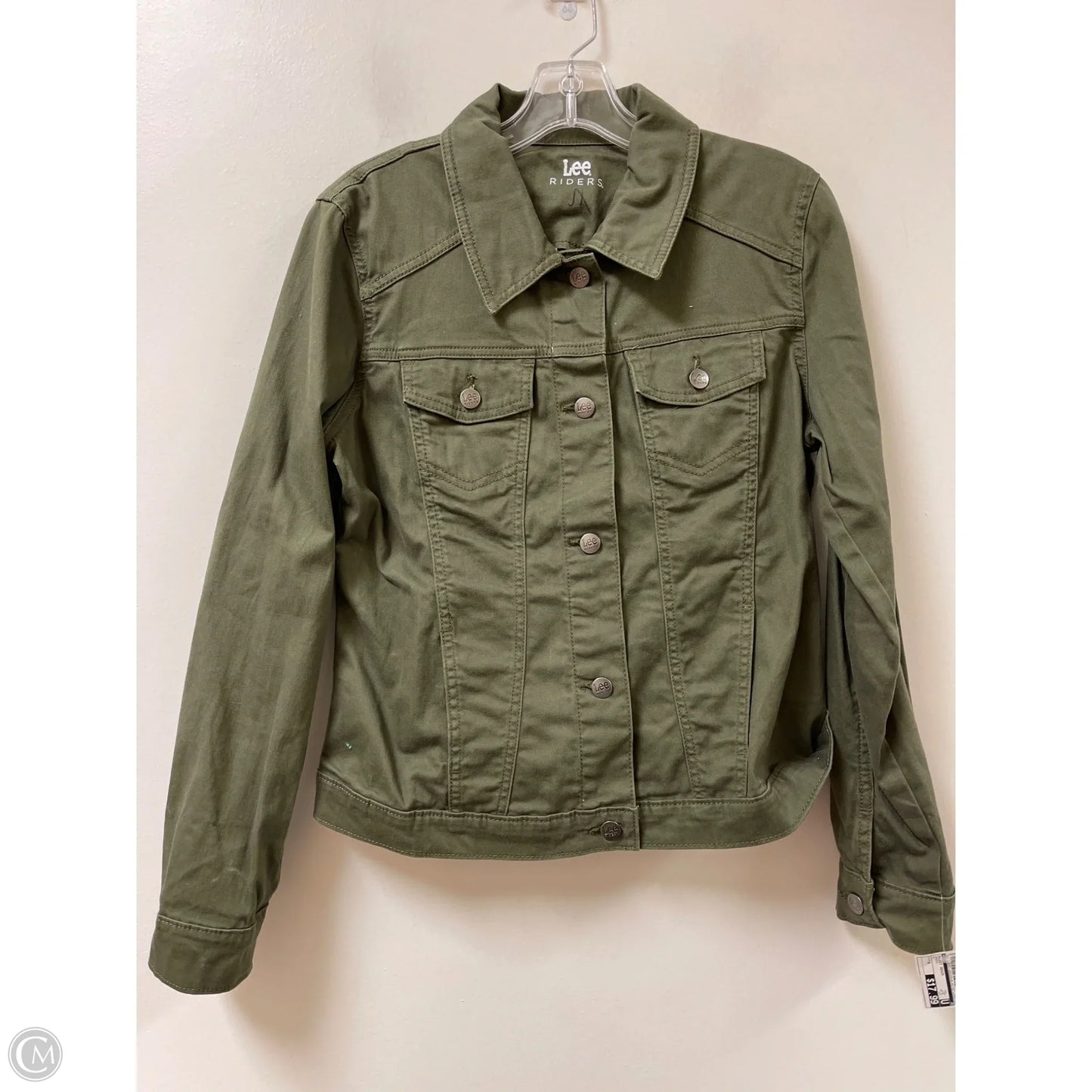 Jacket Denim By Lee In Green, Size: M