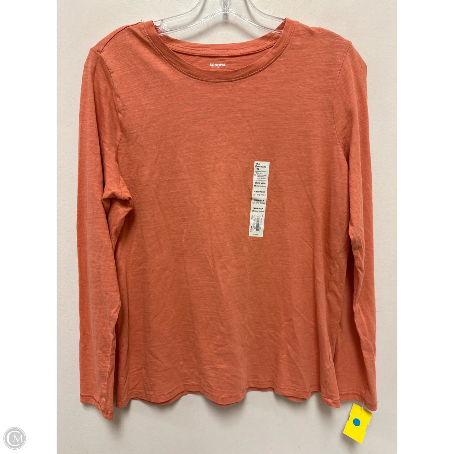 Top Long Sleeve By Sonoma In Peach, Size: M